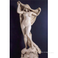 chinese stone carving hand carved sexy marble girl statue